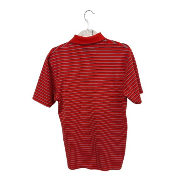 Under Armour Men’s Red Striped Polo Shirt Size Small Golf Active - Picture 2 of 6